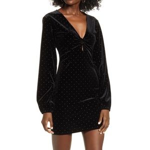 Nordstrom Black Velvet Dress